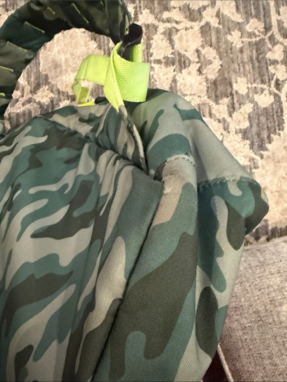 STATE x rockets of awesome kids Camo Backpack with Neon Yellow Front Panel